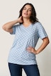 T-Shirt, Relaxed Fit, Punkte, Seitenschlitze