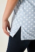 T-Shirt, Relaxed Fit, Punkte, Seitenschlitze
