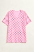 T-Shirt, Relaxed Fit, Punkte, Seitenschlitze