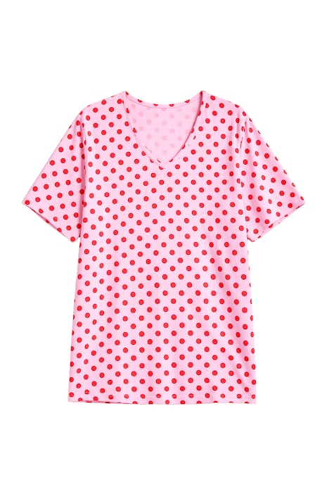 T-Shirt, Relaxed Fit, Punkte, Seitenschlitze