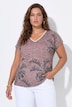 T-Shirt, Flammjersey, V-Ausschnitt, Halbarm