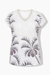 T-Shirt, Flammjersey, V-Ausschnitt, Halbarm