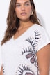 T-Shirt, Flammjersey, V-Ausschnitt, Halbarm