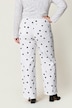 Jeans Mary, weites Bein, Polkadots, 5-Pocket