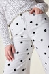 Jeans Mary, weites Bein, Polkadots, 5-Pocket