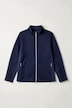 Veste en molleton coupe Slim Fit, matière extensible avec motif gaufré, fermeture zippée à double sens