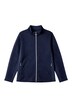 Sweatjacke, Slim Fit, Stretch mit Prägung, 2-Wege-Zipper