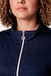 Veste en molleton coupe Slim Fit, matière extensible avec motif gaufré, fermeture zippée à double sens