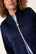 Veste en molleton coupe Slim Fit, matière extensible avec motif gaufré, fermeture zippée à double sens