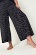 Palazzo-Hose, weite Passform, Muster, Elastikbund