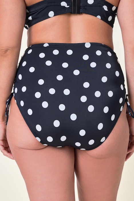 Bikini-Slip, Dots, Raffband, Vorderfutter