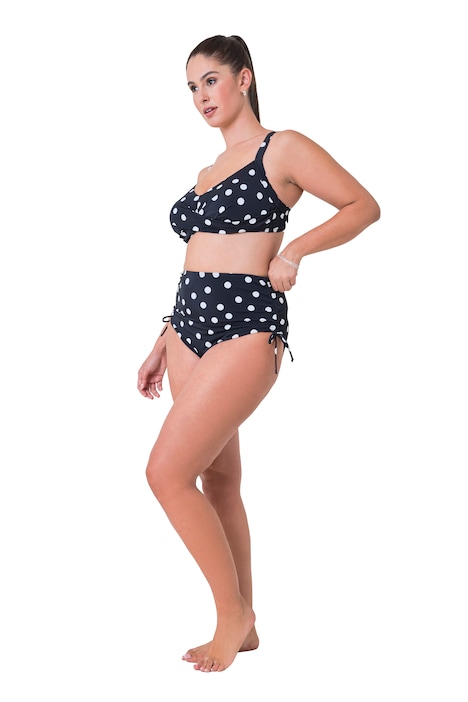 Bikini-Slip, Dots, Raffband, Vorderfutter