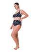 Bikini-Slip, Dots, Raffband, Vorderfutter
