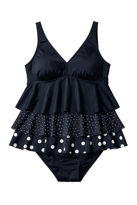 Tankini-Top, Volants mit Dots