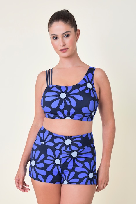 Bikini, Blumen, Softcups, Dreier-Träger, recycelt
