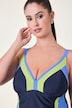 Tankini, Colorblocking, Softcups, Träger verstellbar