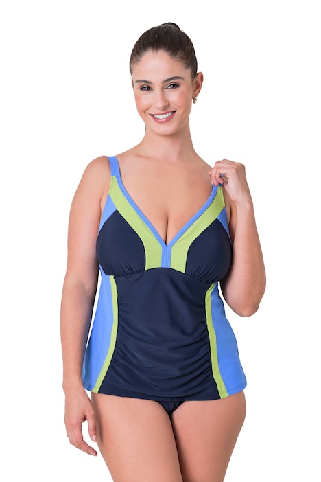 Tankini, Colorblocking, Softcups, Träger verstellbar