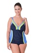 Tankini, Colorblocking, Softcups, Träger verstellbar