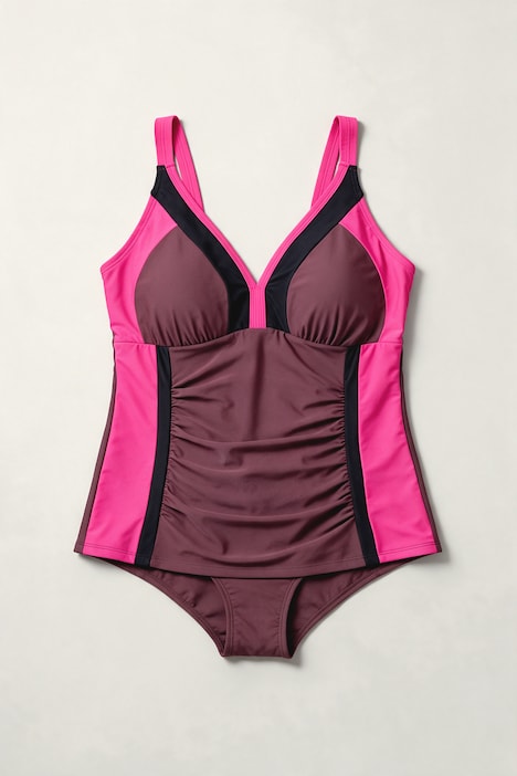 Tankini, Colorblocking, Softcups, Träger verstellbar